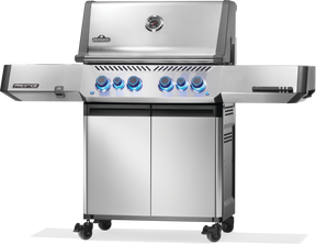 Prestige® 500 Propane Gas Grill with Infrared Side and Rear Burner, Stainless Steel