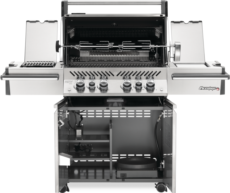 Prestige Pro Stainless Steel Propane w Infrared Side & Rear Burner