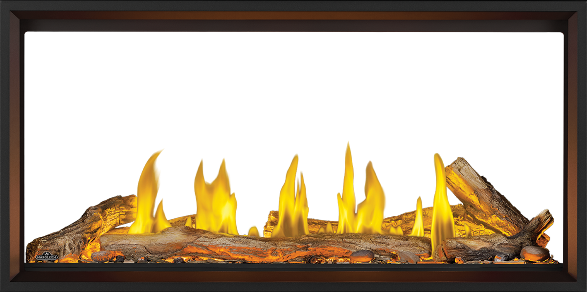 Tall Linear Vector™ 50 See Through Direct Vent Gas Fireplace, Direct Vent Fireplace, Natural Gas, Electronic Ignition