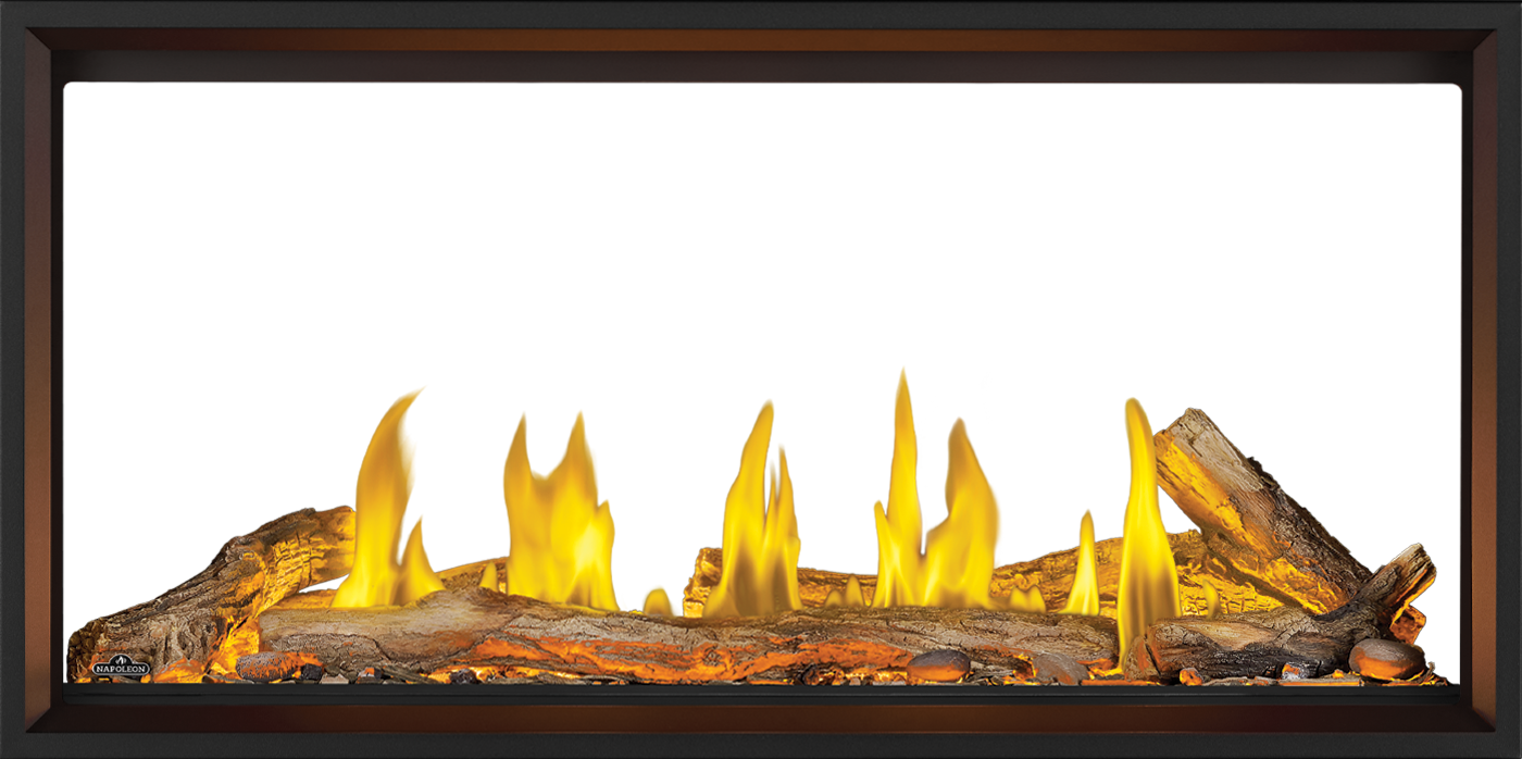 Tall Linear Vector™ 50 See Through Direct Vent Gas Fireplace, Direct Vent Fireplace, Natural Gas, Electronic Ignition