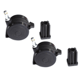 !!! KIT,TWO CASTERS & PLUGS