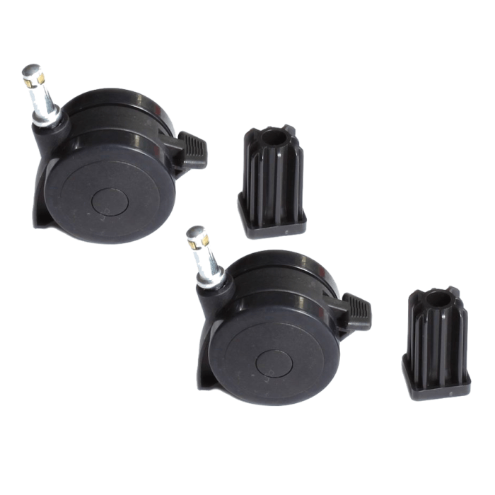 !!! KIT,TWO CASTERS & PLUGS