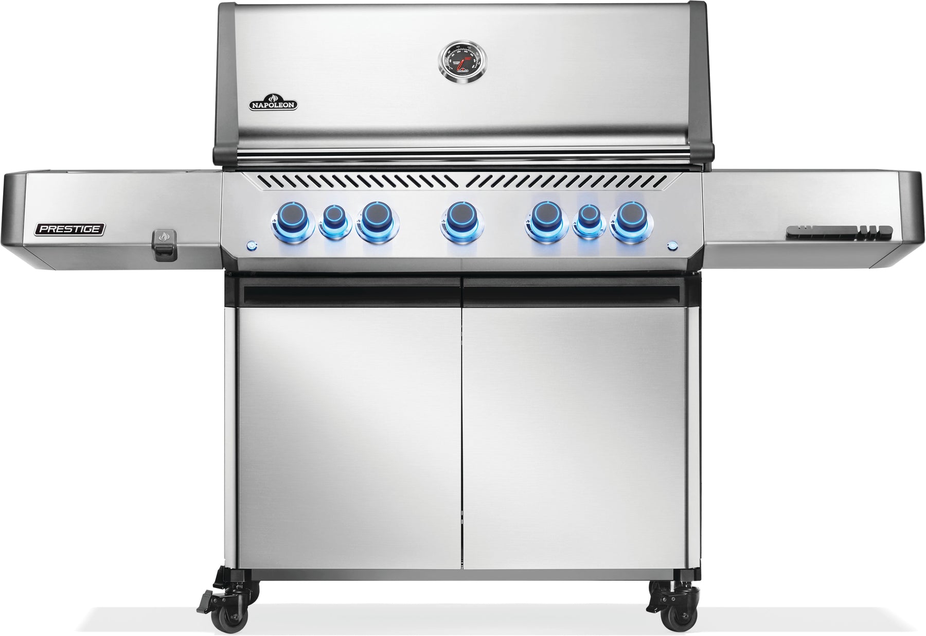 Prestige® 665 Natural Gas Grill with Infrared Side and Rear Burner, Stainless Steel