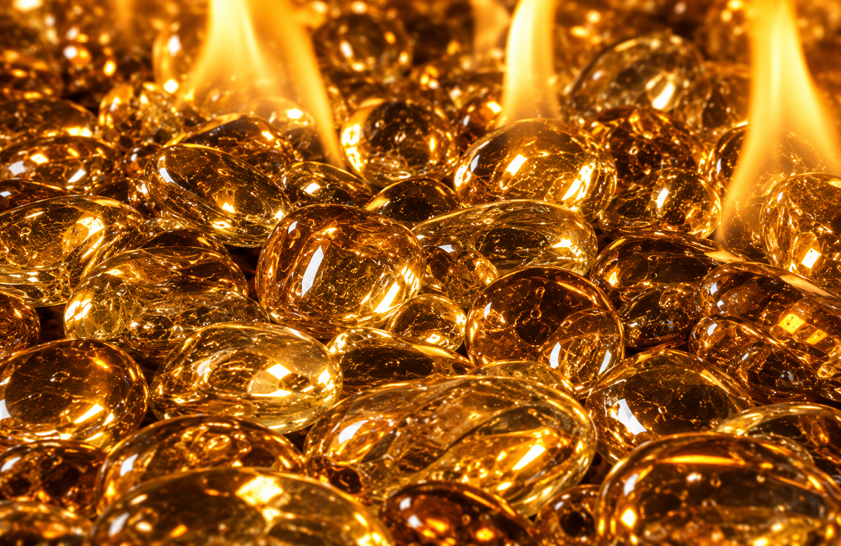 Media - Glass Beads: Amber