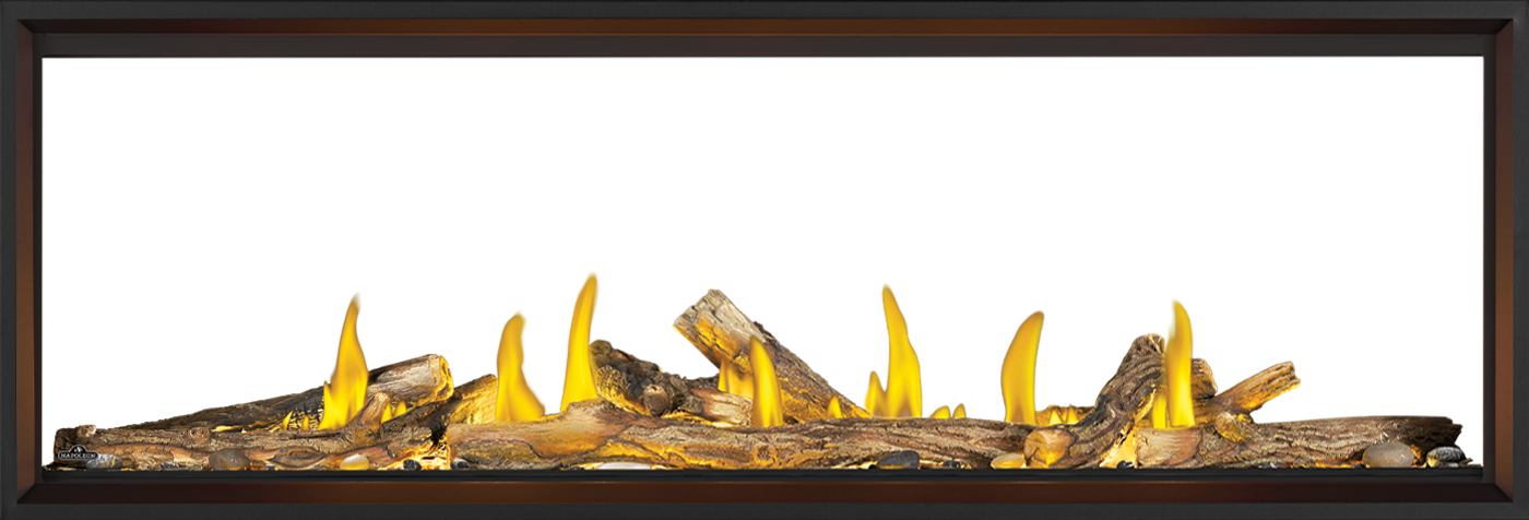 Tall Linear Vector™ 74 See Through Direct Vent Gas Fireplace, Direct Vent Fireplace, Natural Gas, Electronic Ignition