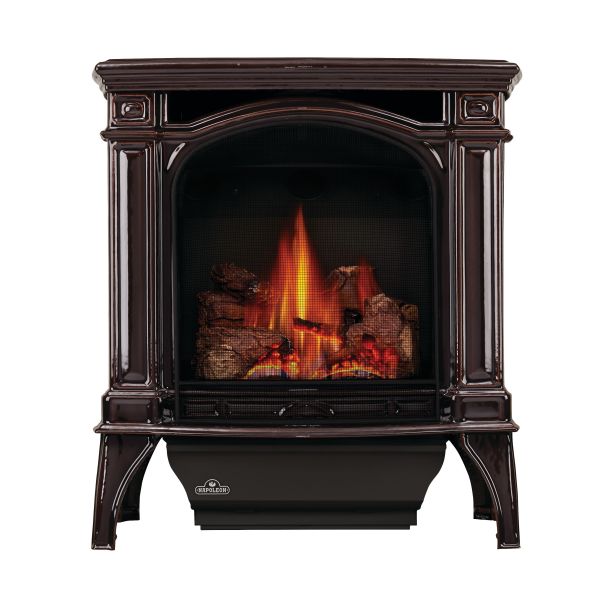 Bayfield™ Direct Vent Stove, Natural Gas, Electronic Ignition - Majolica Brown