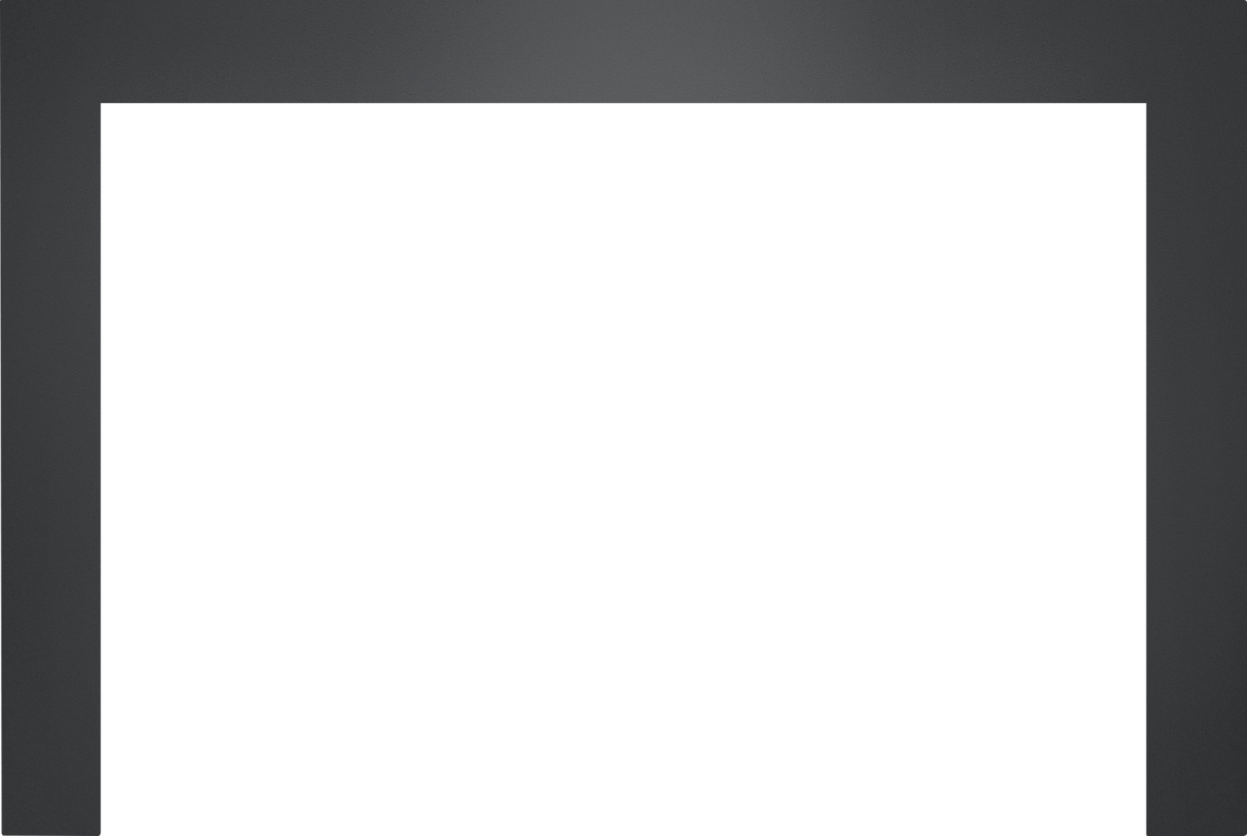 Small 3-Sided Faceplate (for use with 3-Sided Backerplate), Charcoal for Oakville™ 3 Series