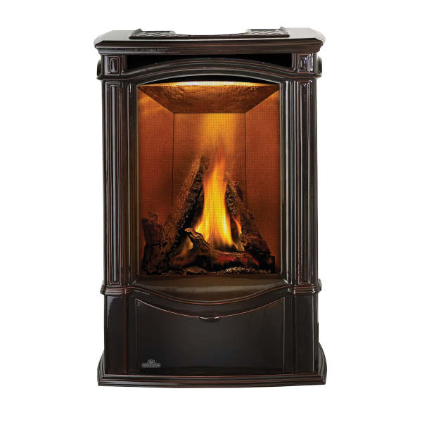 Castlemore™ Direct Vent Stove, Natural Gas, Electronic Ignition - Majolica Brown