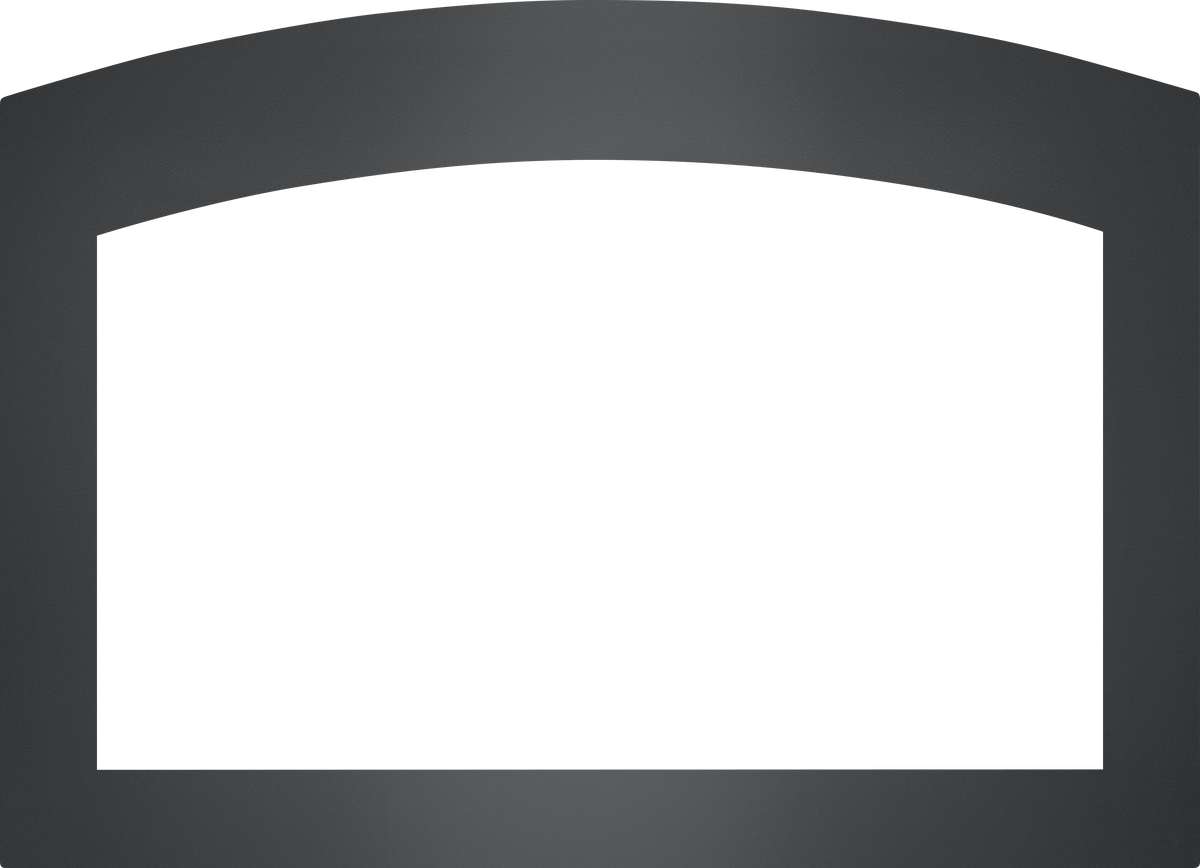 Small Arched 4-Sided Faceplate (for use with 3-Sided Backerplate), Charcoal for Oakville™ 3 Series