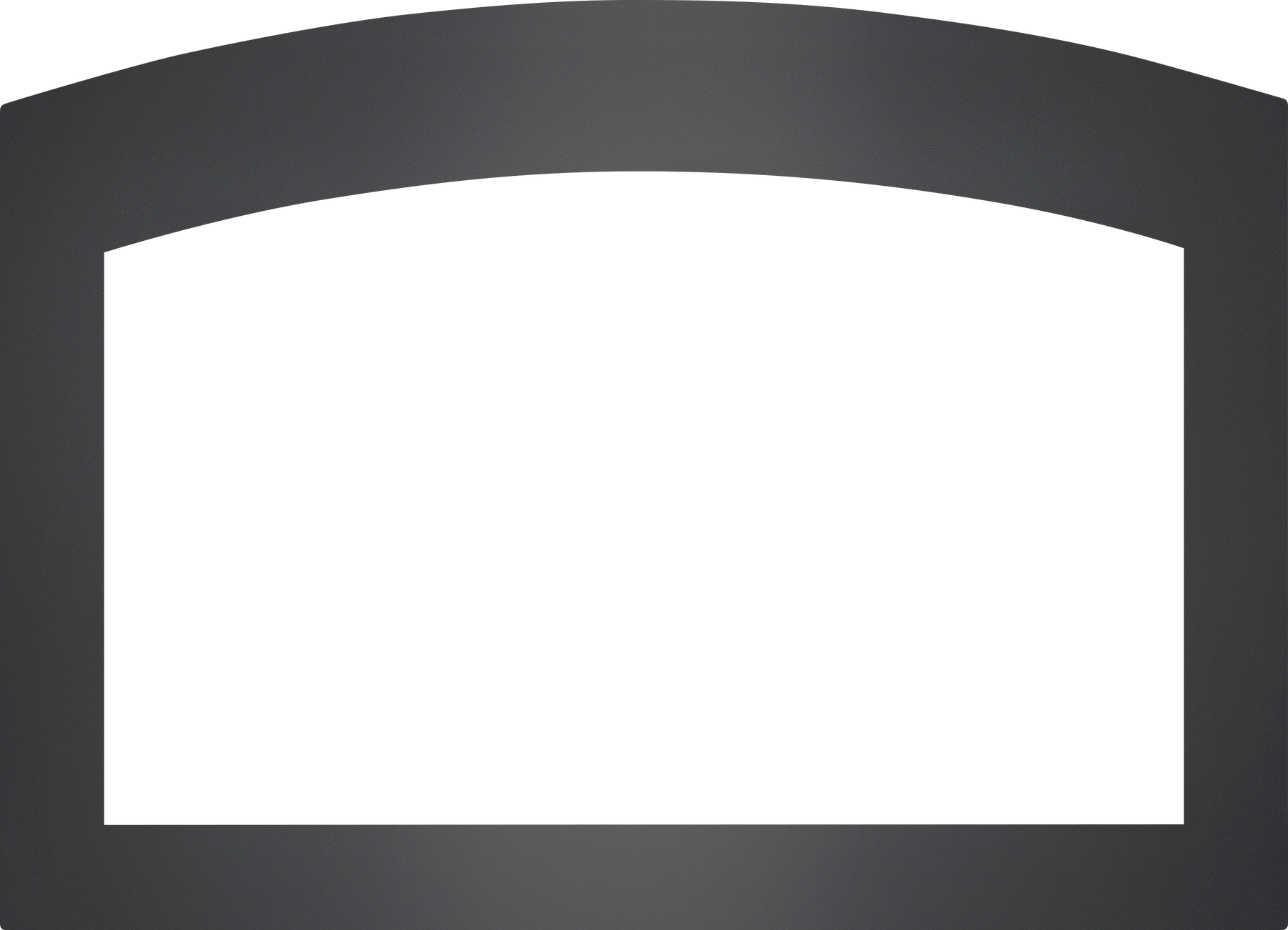 Small Arched 4-Sided Faceplate (for use with 3-Sided Backerplate), Charcoal for Oakville™ 3 Series
