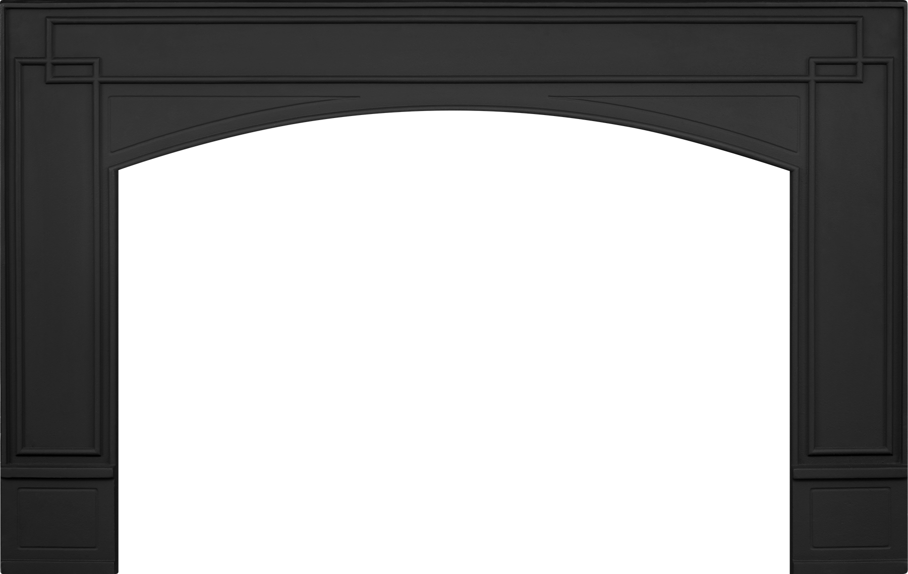 Black Cast Iron Surround for Oakville™ 3/3 Glass/X3