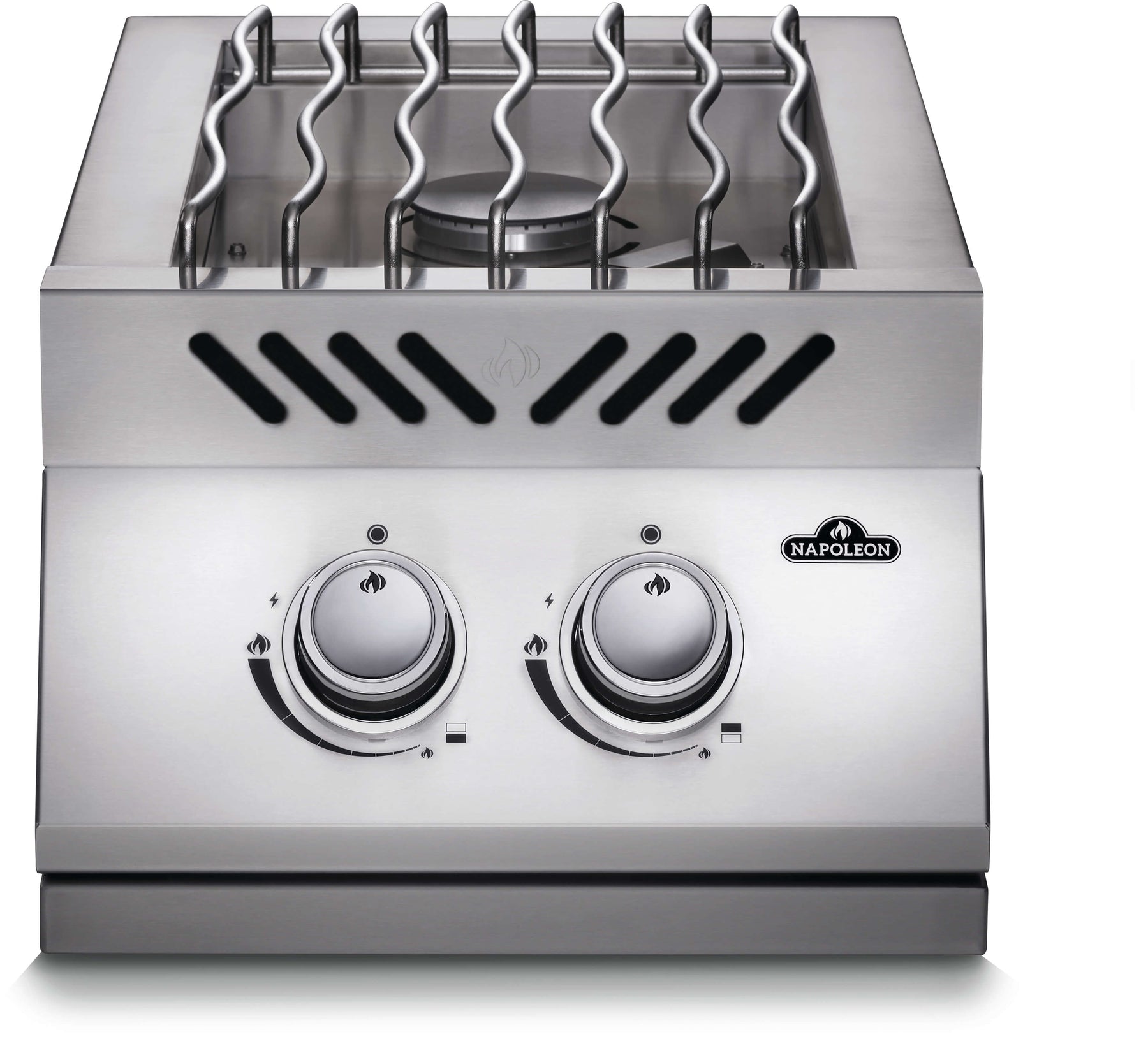 Built-in 500 Series Inline Dual Range Top Burner, Stainless Steel Cover