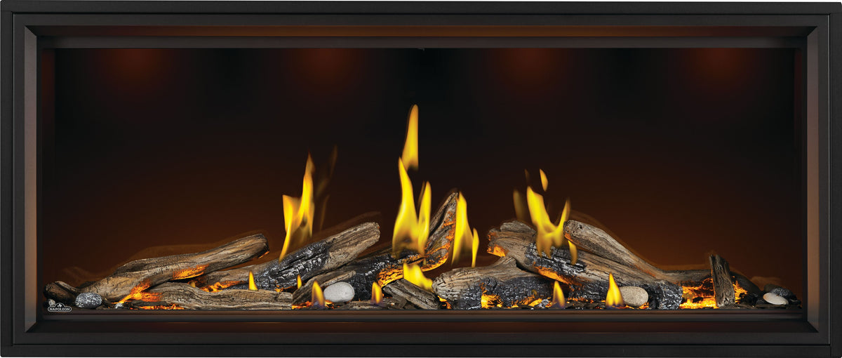 Tall Vector™ 62 with Luminous Logs, Direct Vent Fireplace, Natural Gas, Electronic Ignition