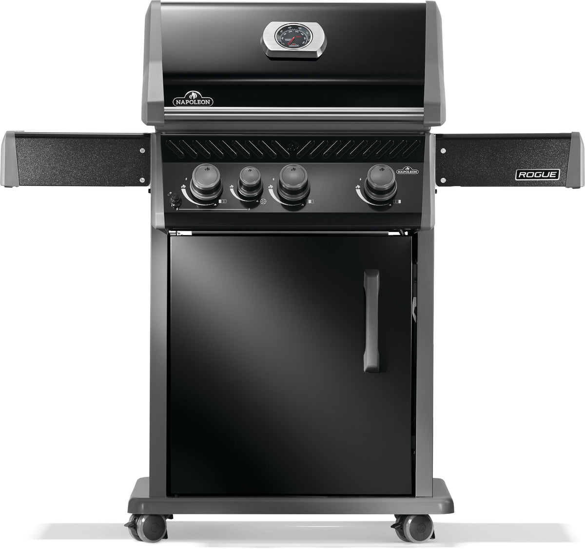Rogue® 425 Natural Gas Grill with Range Side Burner, Black