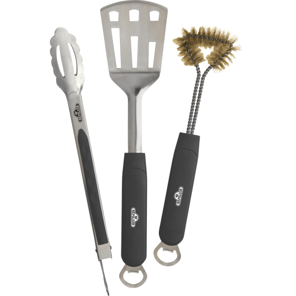 3 Piece Stainless Steel BBQ Toolset