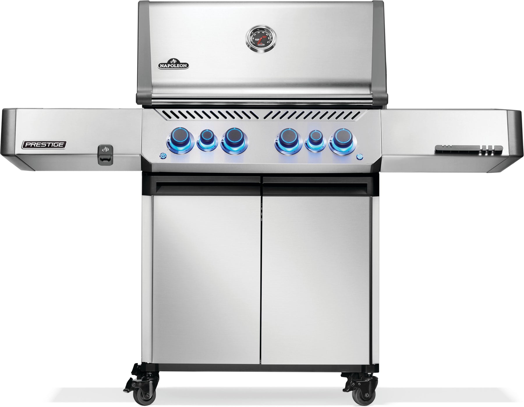 Prestige® 500 Natural Gas Grill with Infrared Side and Rear Burner, Stainless Steel