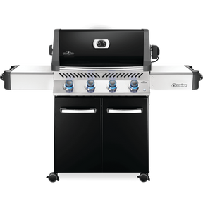 Prestige® 500 Propane Gas Grill with Infrared Side and Rear Burners, Black