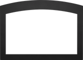 Small Arched 4-Sided Faceplate (for use with 3-Sided Backerplate), Black for Oakville™ X4