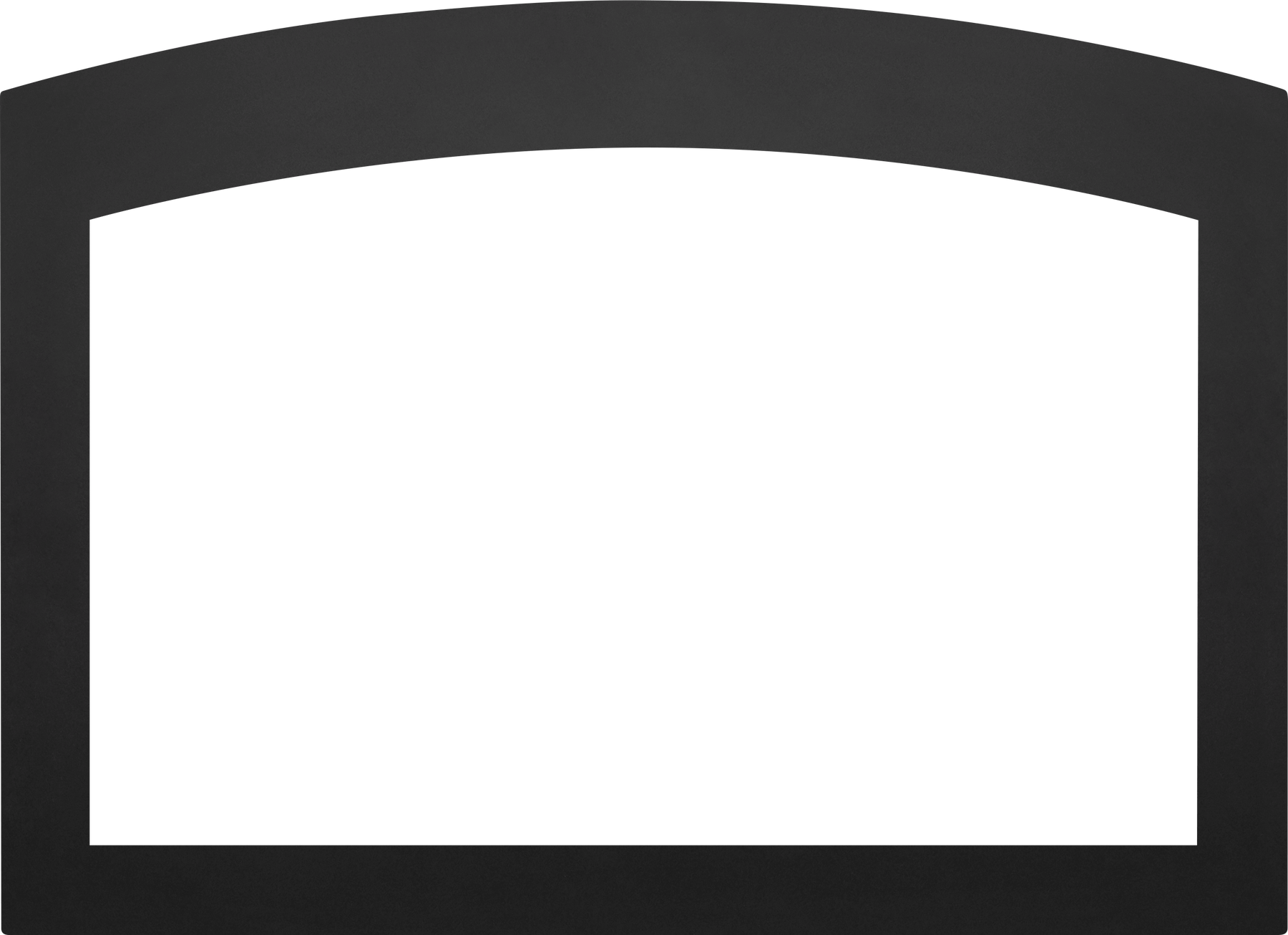 Small Arched 4-Sided Faceplate (for use with 3-Sided Backerplate), Black for Oakville™ X4