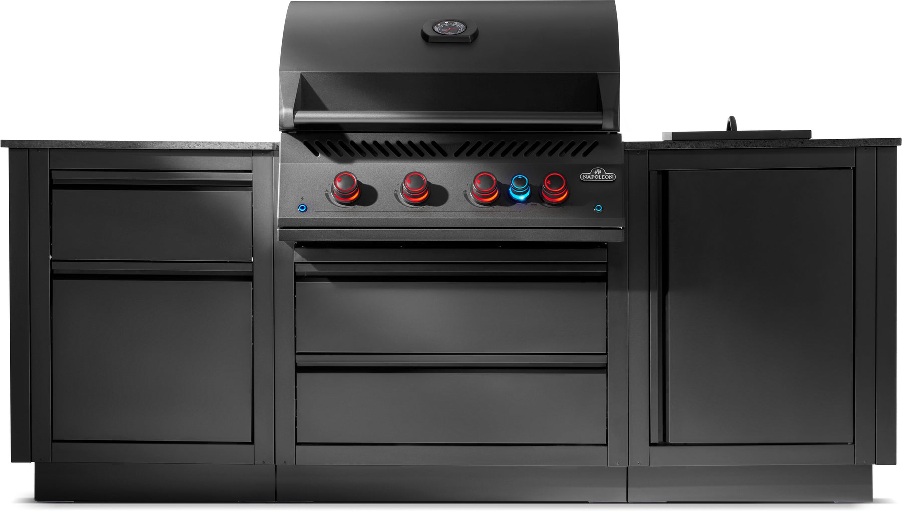 OASIS® 301 Outdoor Kitchen, Matte Black, Natural Gas, Series 32