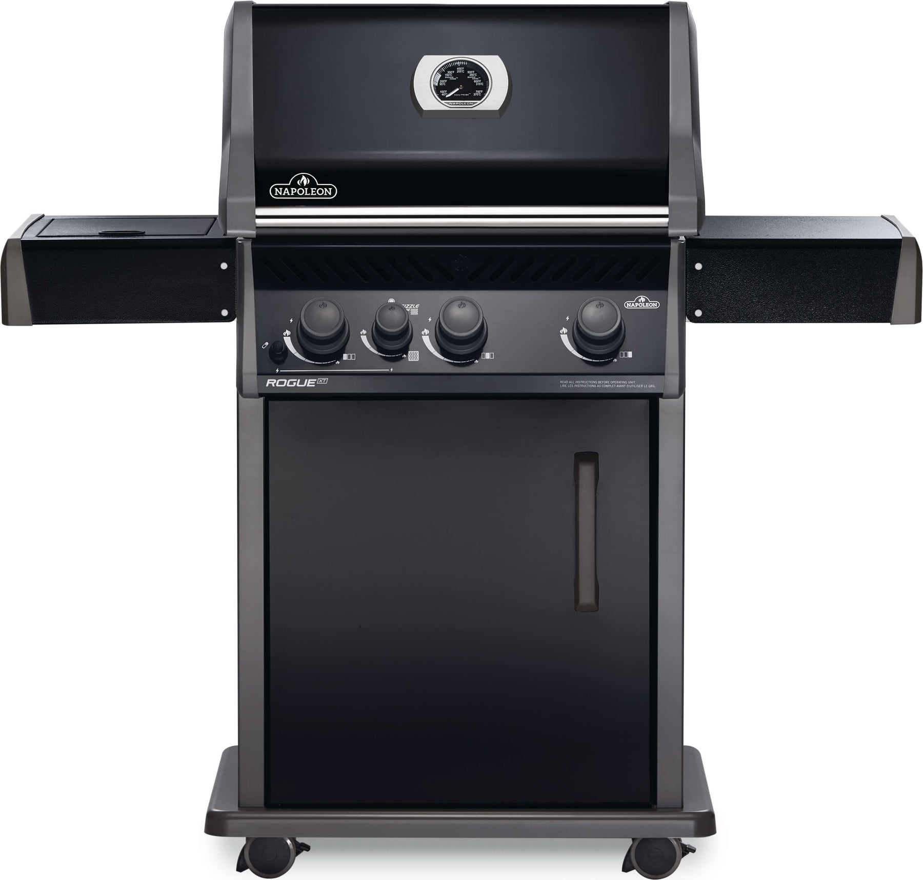 Rogue® XT 425 Natural Gas Grill with Infrared Side Burner, Black