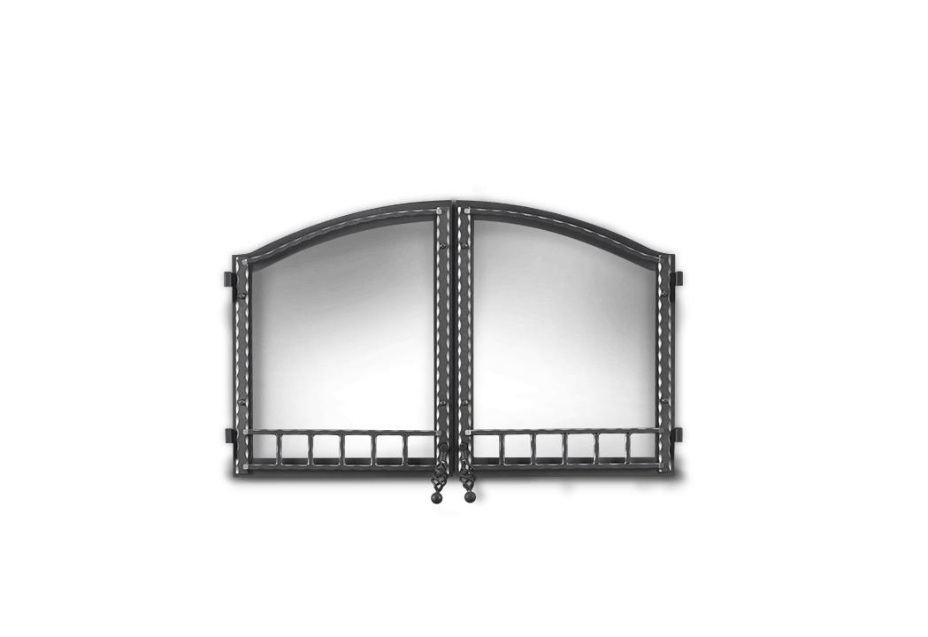 Arched Wrought Iron Double Door for High Country™ 6000