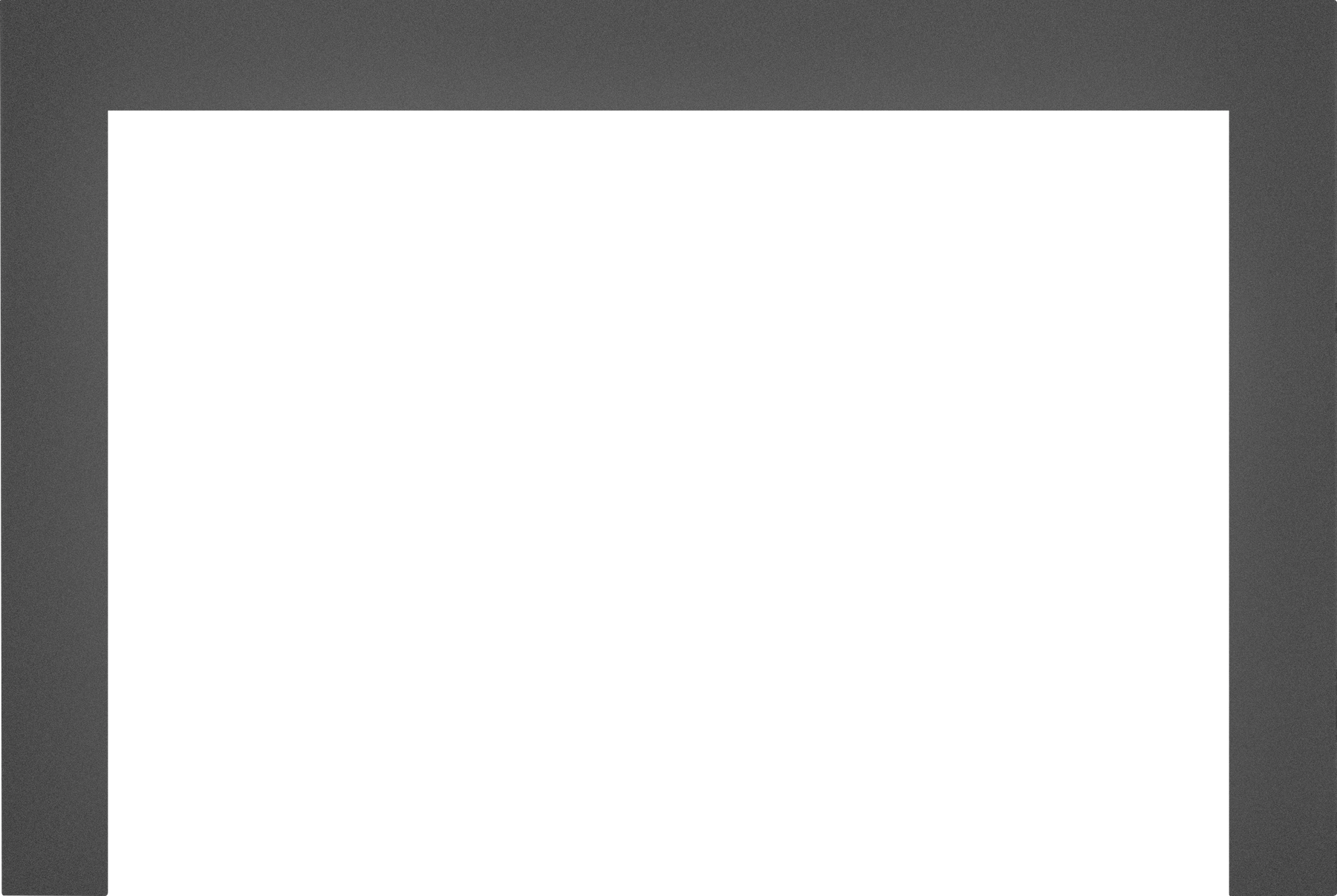 Small 3-Sided Faceplate (for use with 3-Sided Backerplate), Gun Metal for Oakville™ 3 Series