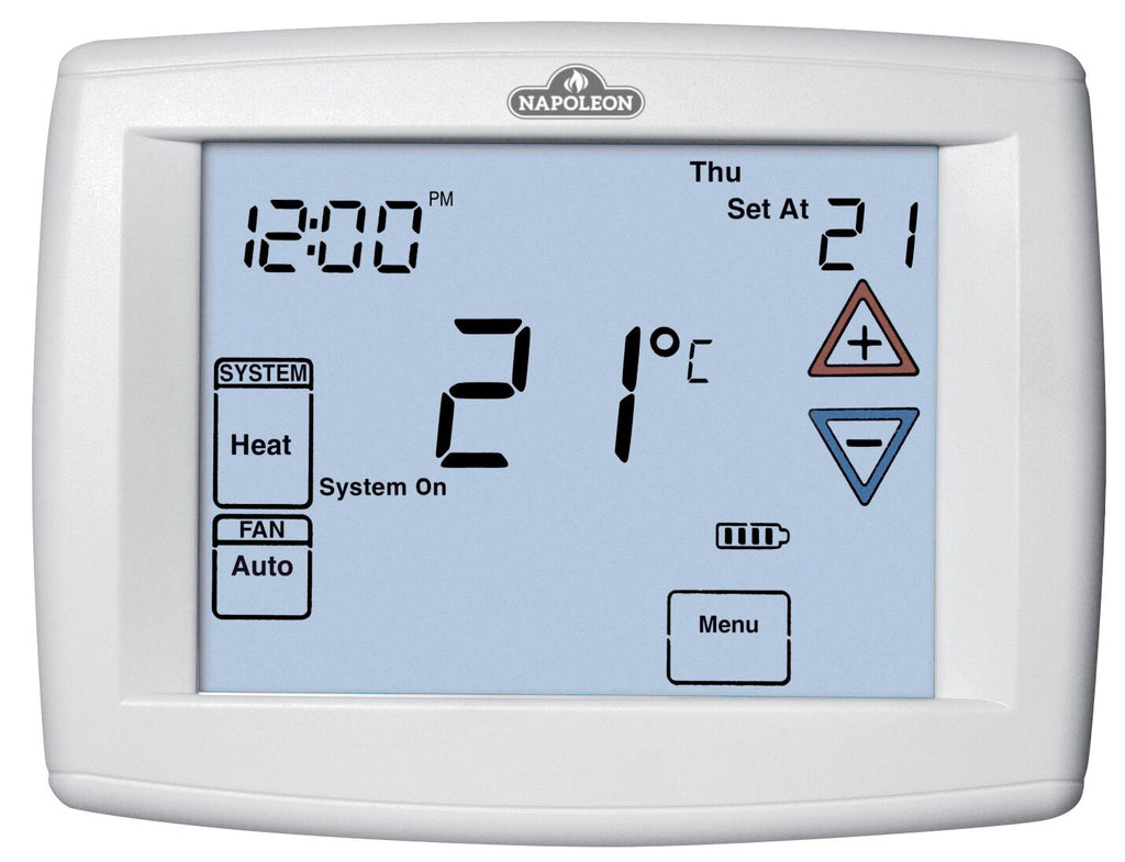 Napoleon 3H/2C 7-Day Programmable Thermostat - 12 Sq.In. Touchscreen