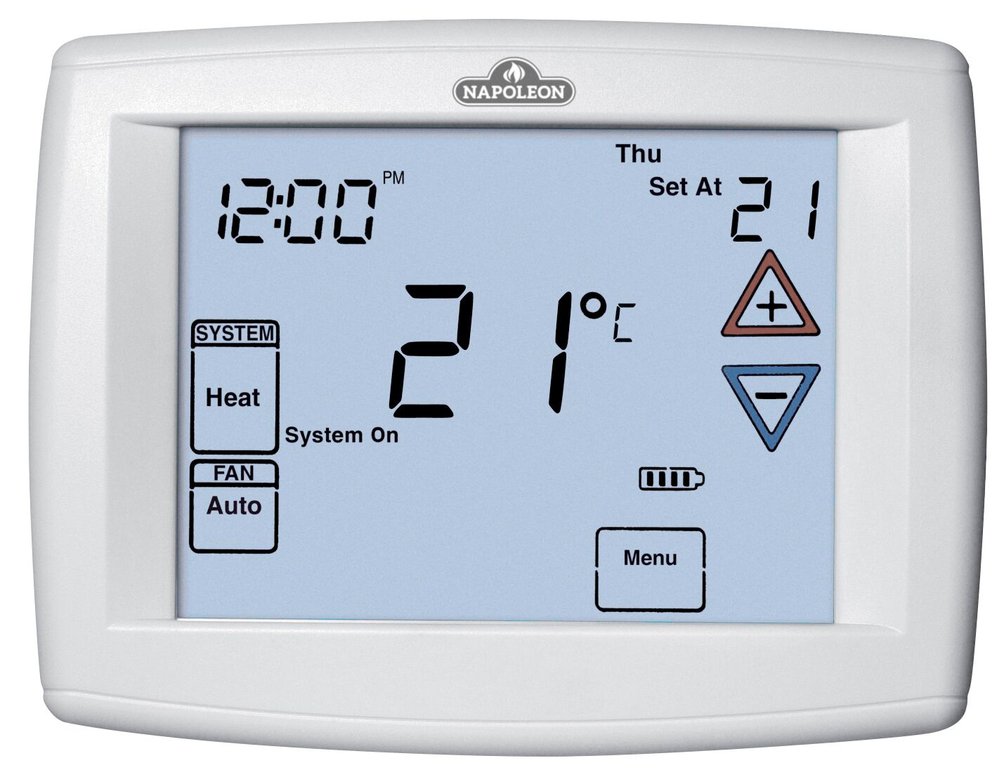Napoleon 3H/2C 7-day Programmable Thermostat - 12 sq.in. Touchscreen