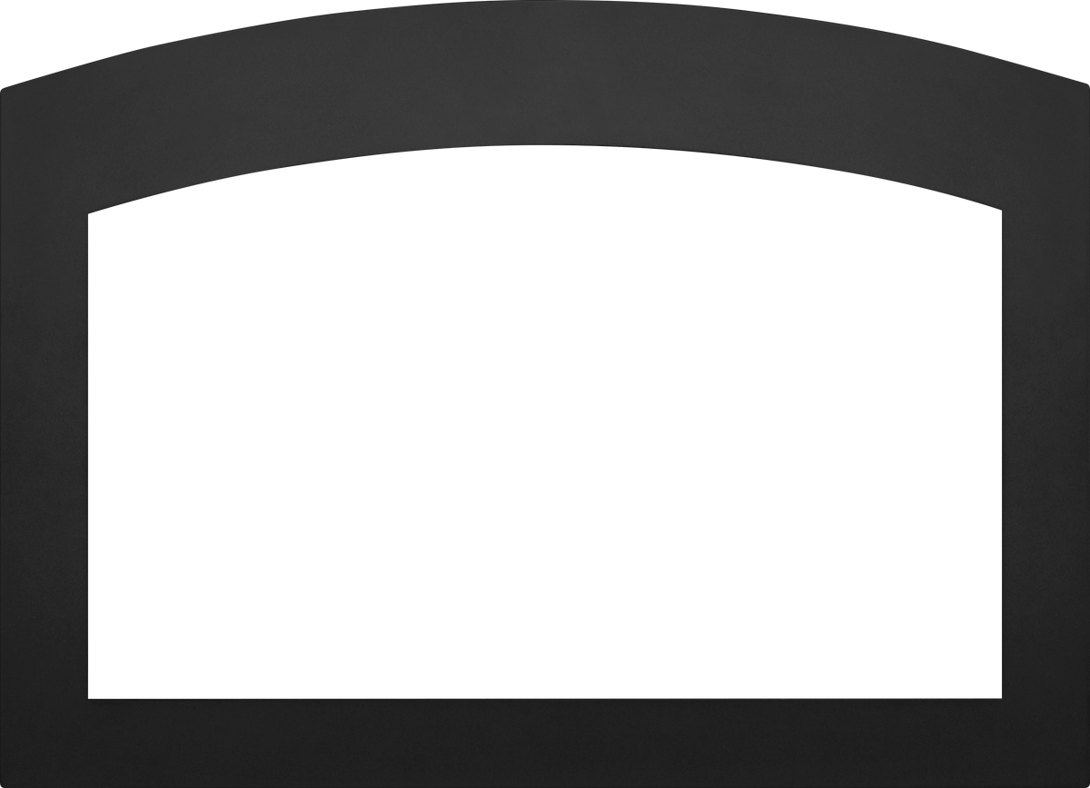 Small Arched 4-Sided Faceplate (for use with 3-Sided Backerplate), Black for Oakville™ 3 Series