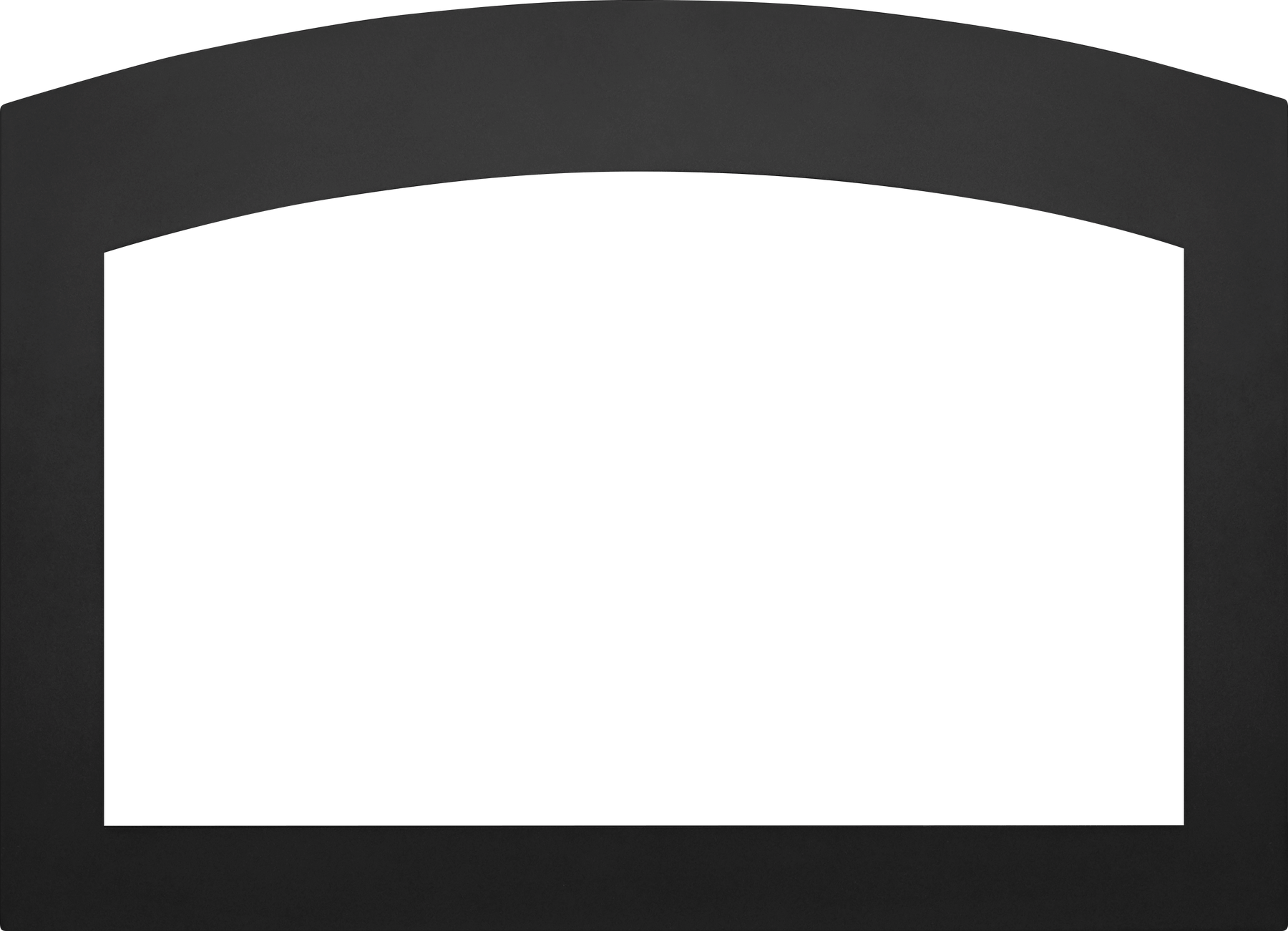 Small Arched 4-Sided Faceplate (for use with 3-Sided Backerplate), Black for Oakville™ 3 Series