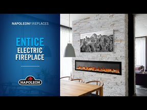 Entice™ 72 Wall-Hanging Electric Fireplace