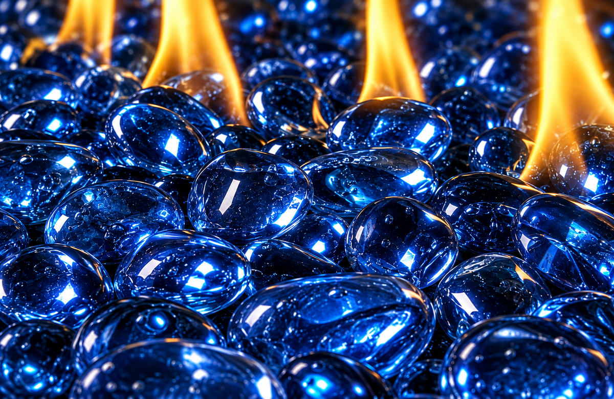 Media - Glass Beads: Blue