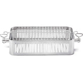 Adjustable Stainless Steel Rotisserie Basket