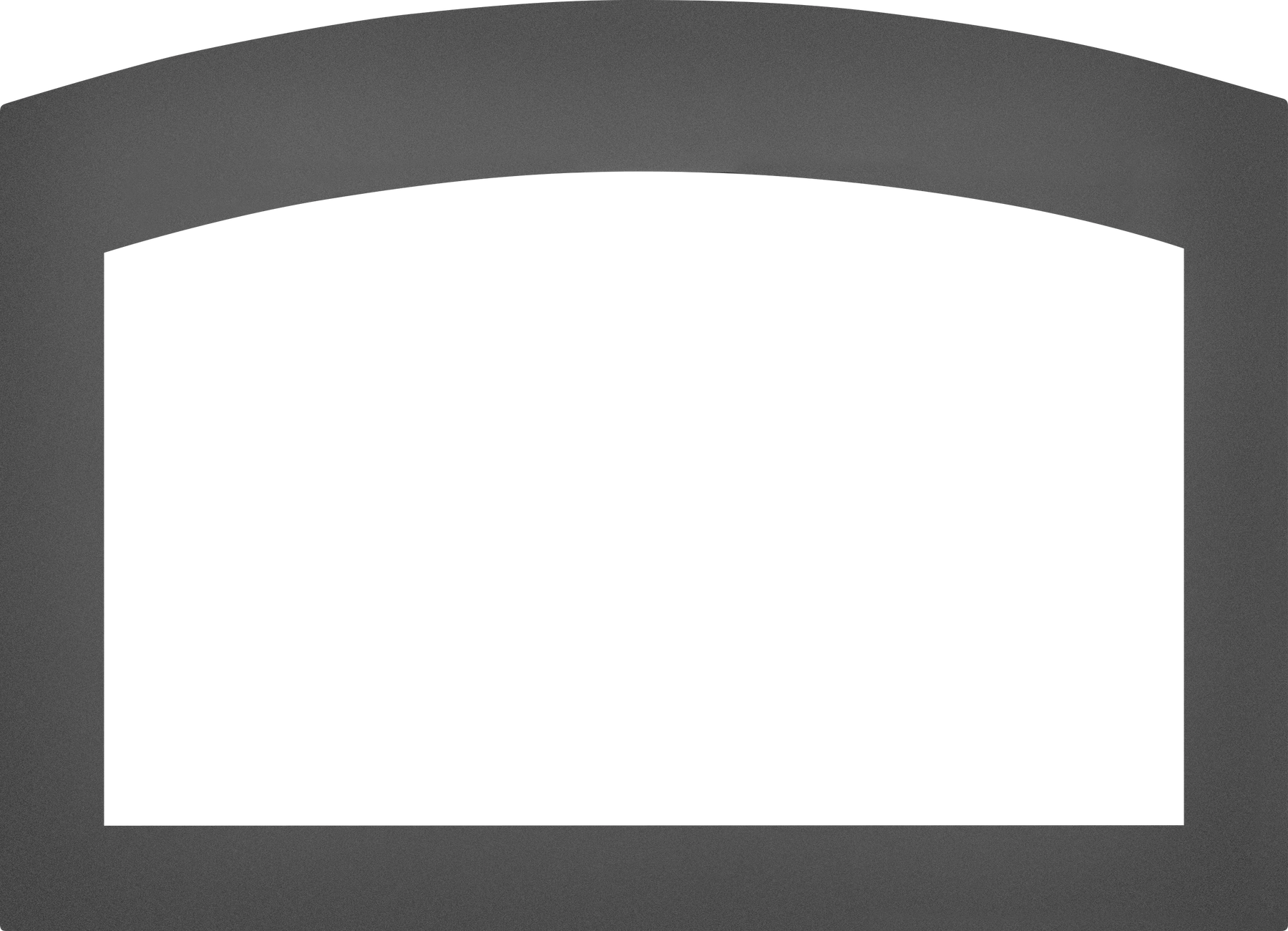 Small Arched 4-Sided Faceplate (for use with 3-Sided Backerplate), Gun Metal for Oakville™ 3 Series