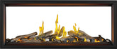 Tall Linear Vector™ 62 See Through with Luminous Logs, Direct Vent Fireplace, Natural Gas, Electronic Ignition