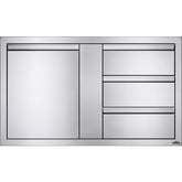 42" X 24" Large Single Door & Triple Drawer