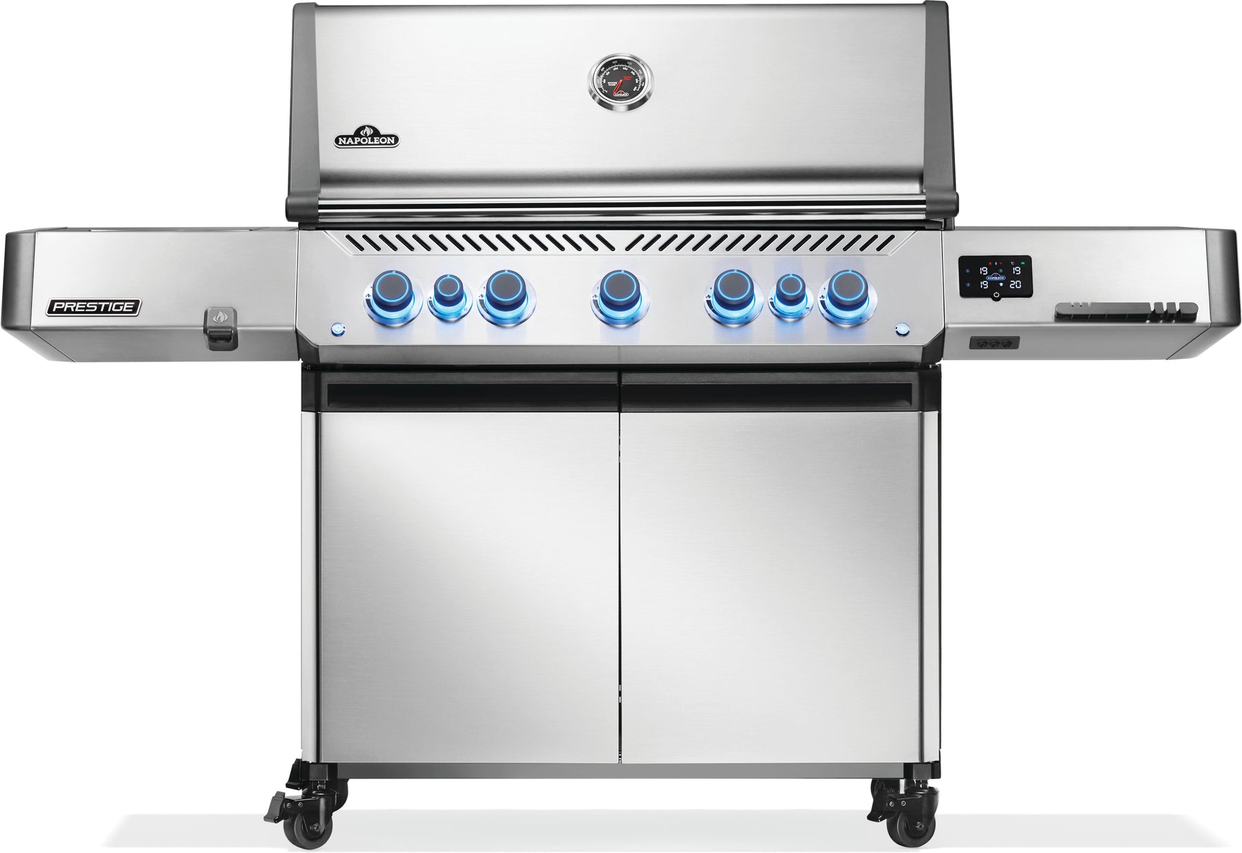 Prestige® 665 Connected, Natural Gas Grill with Infrared Side and Rear Burner, Stainless Steel