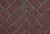 Decorative Brick Panels Old Town Red™ Herringbone for Riverside™ 36