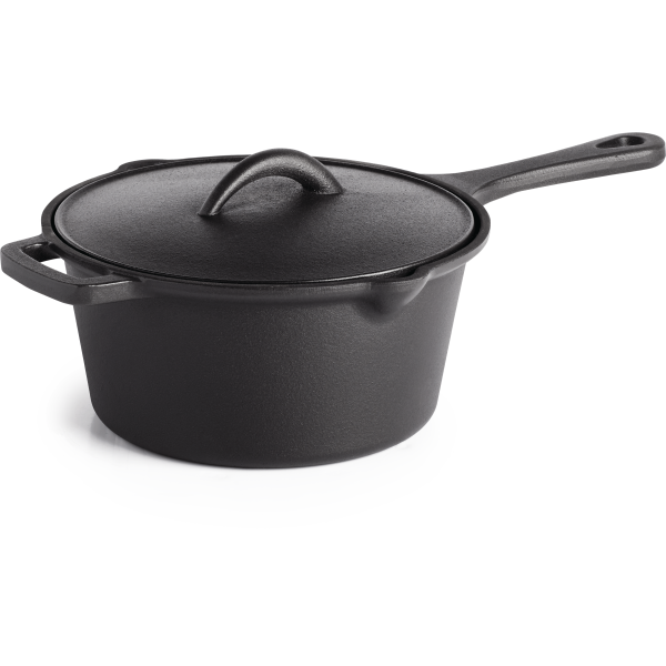 Cast Iron Sauce Pan with Lid