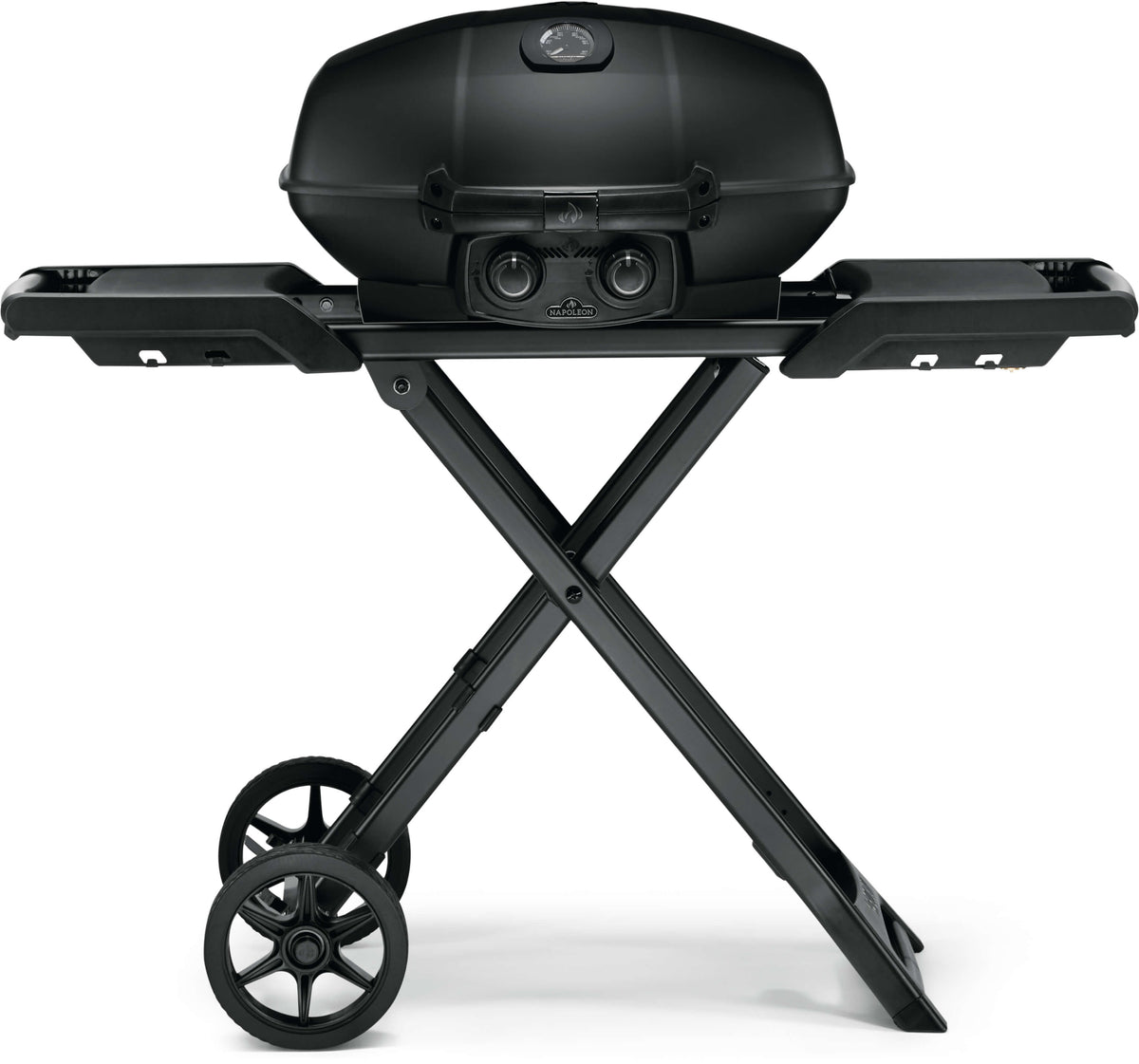 PHANTOM TravelQ® PRO 285 Portable Gas Grill with Scissor Cart, Matte/Matt Black