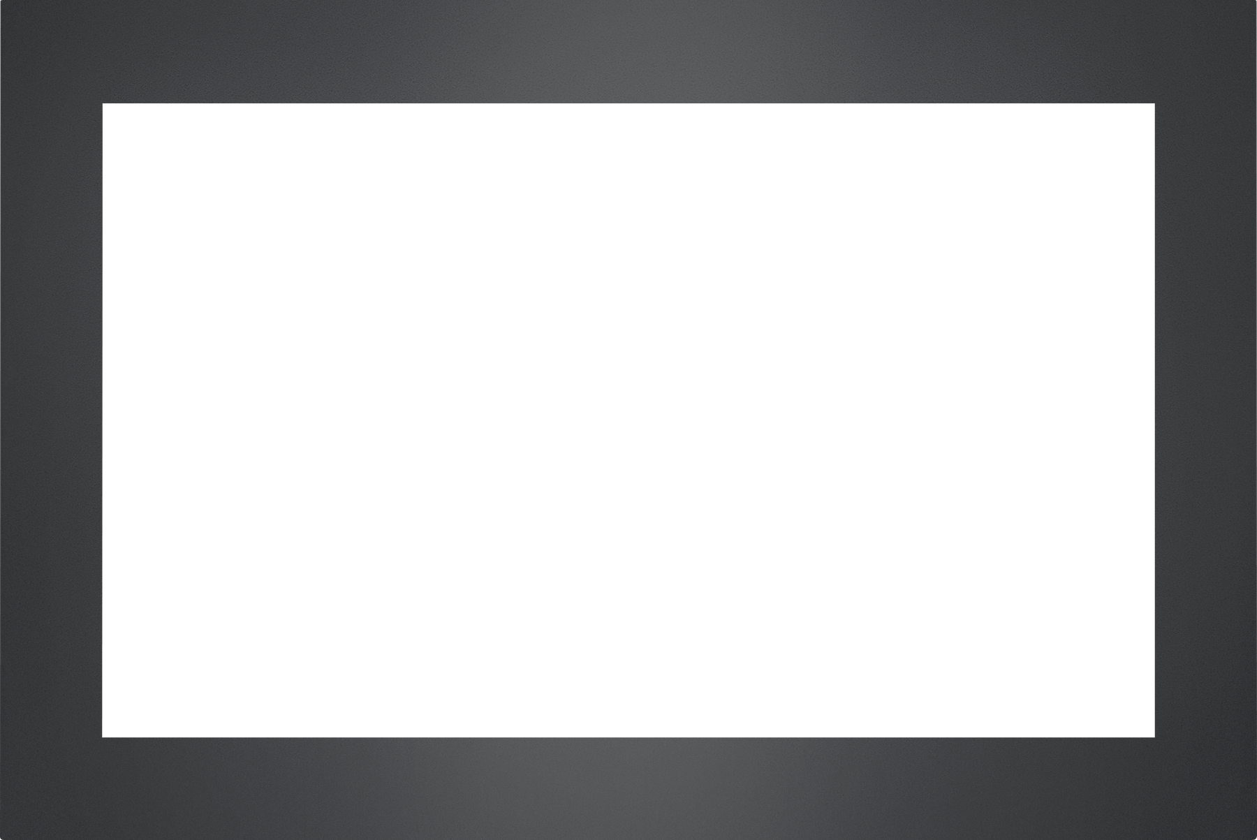 Small 4-Sided Faceplate (for use with 3-Sided Backerplate), Charcoal for Oakville™ 3 Series