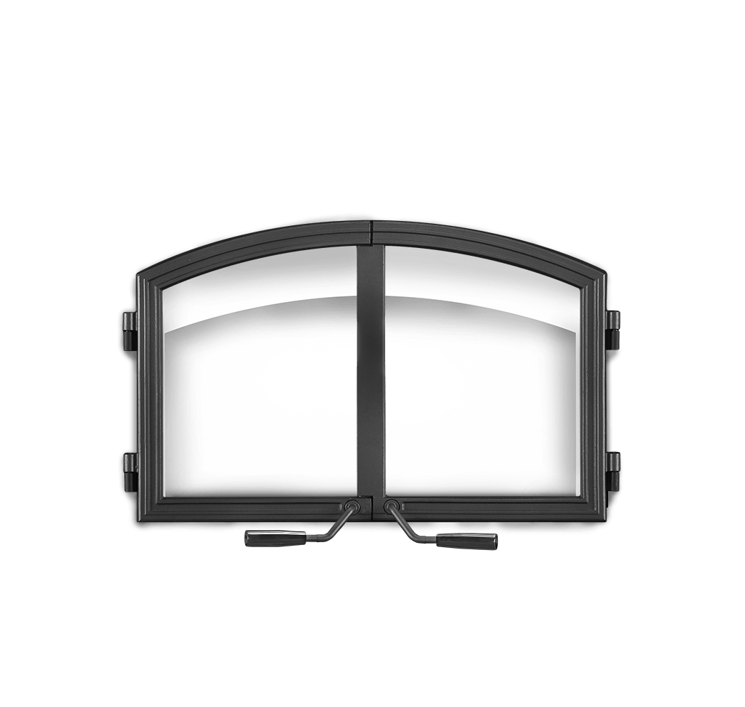Arched Black Double Doors for High Country™ 3000
