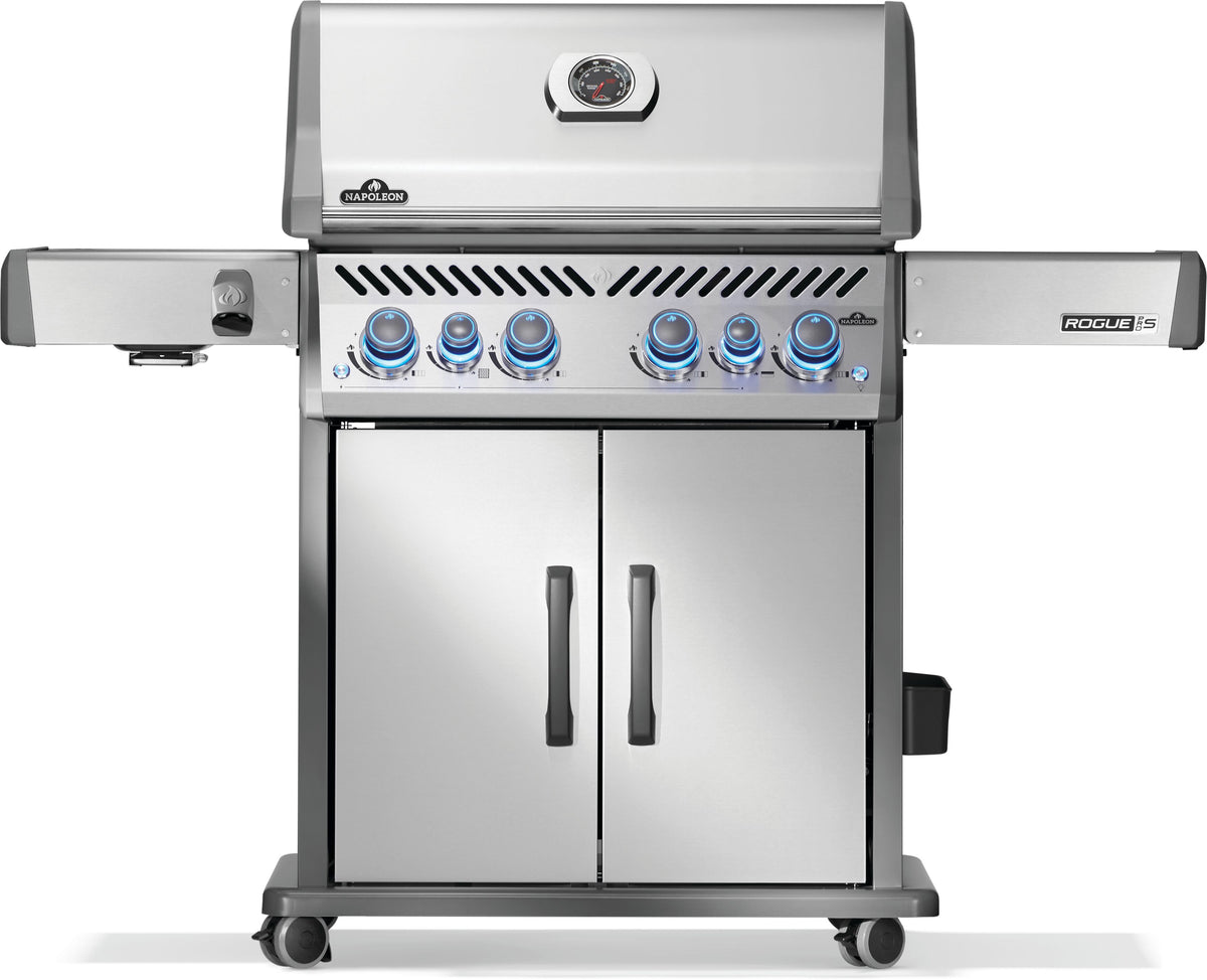 Rogue® PRO-S 525 Natural Gas Grill with Infrared Side and Rear Burners, Stainless Steel