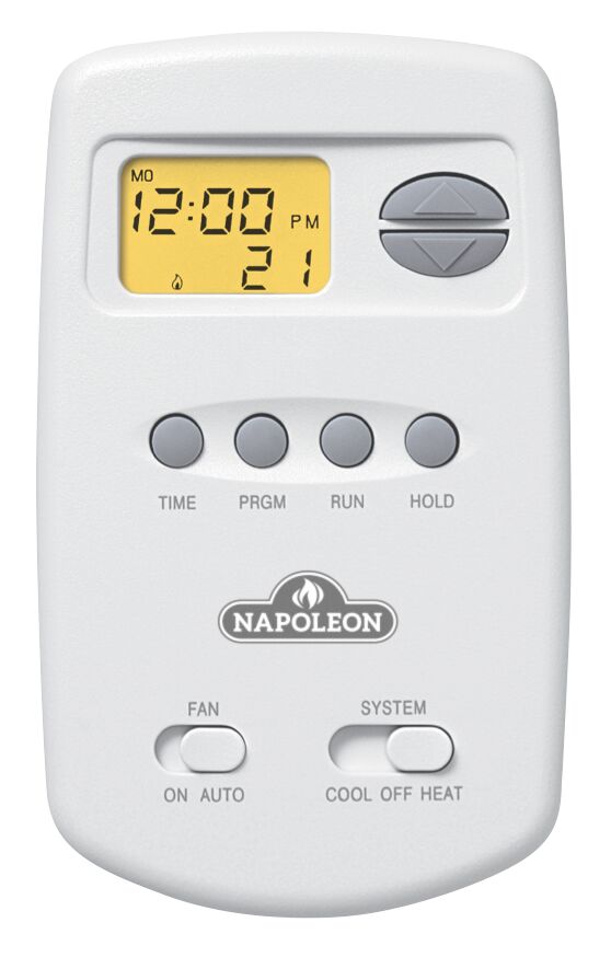 THERMOSTAT, NAP 1H/1C 5/2DAY PRGM VERT.