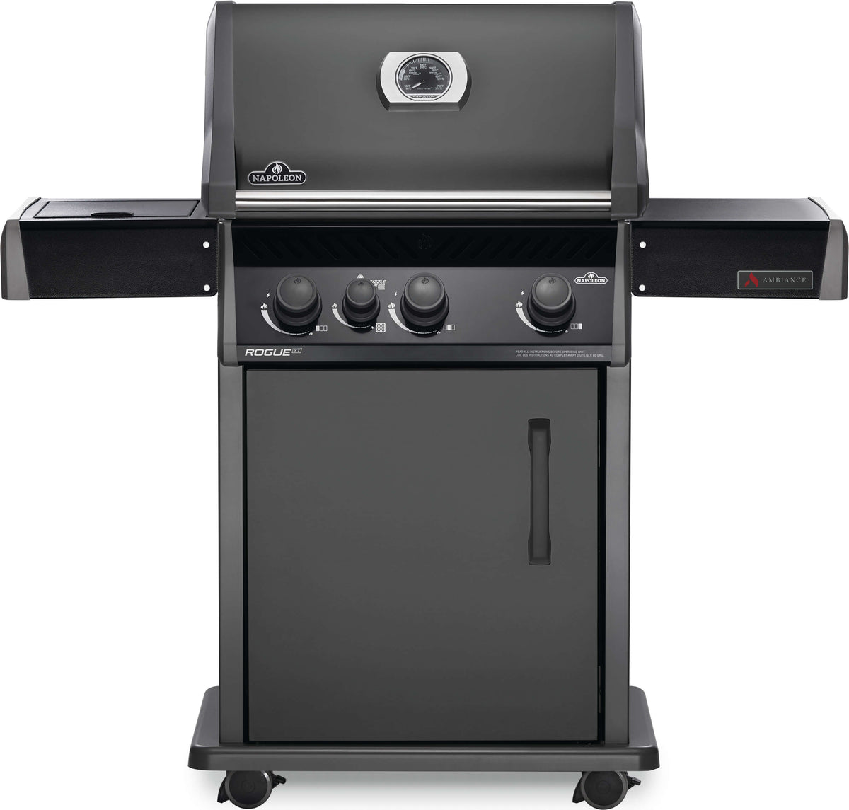Rogue® XT 425 Ambience, Natural Gas Grill with Infrared Side Burner, Grey