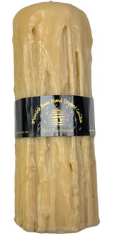 Hand Dripped 100% Pure Beeswax Candle 9 inch