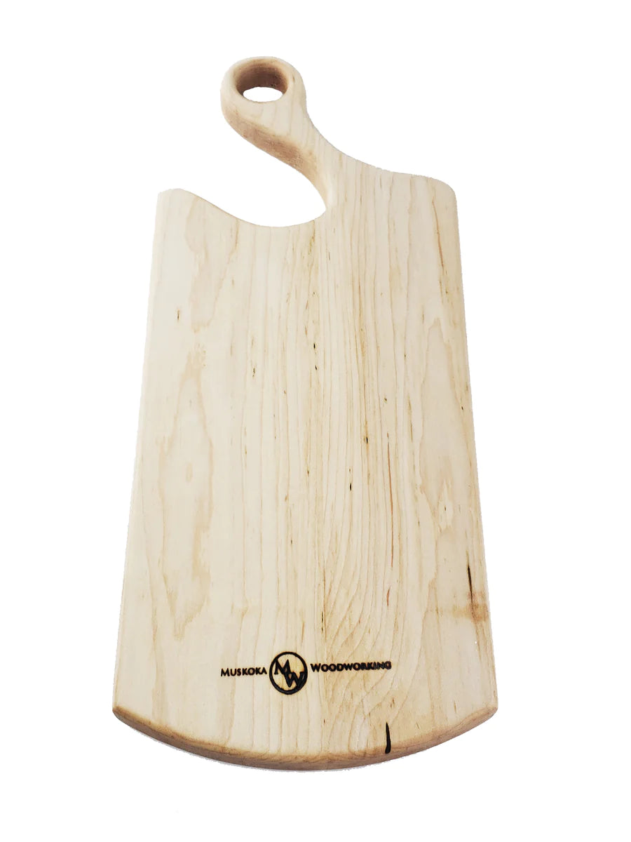 Muskoka Woodworking- All Purpose Cheeseboard - Maple-18"x7"