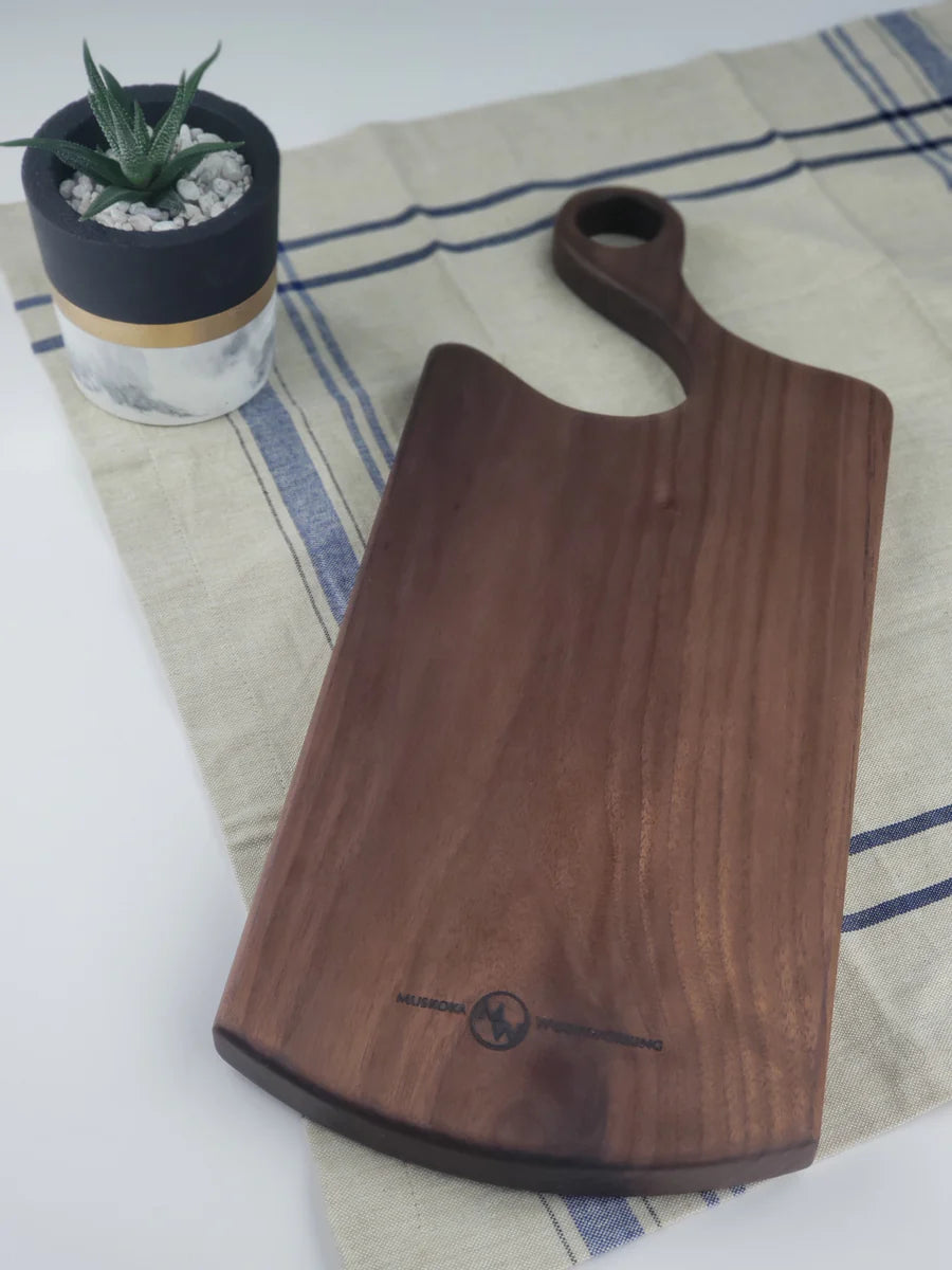 Muskoka Woodworking - All Purpose Cheeseboard - Walnut-18"x7"
