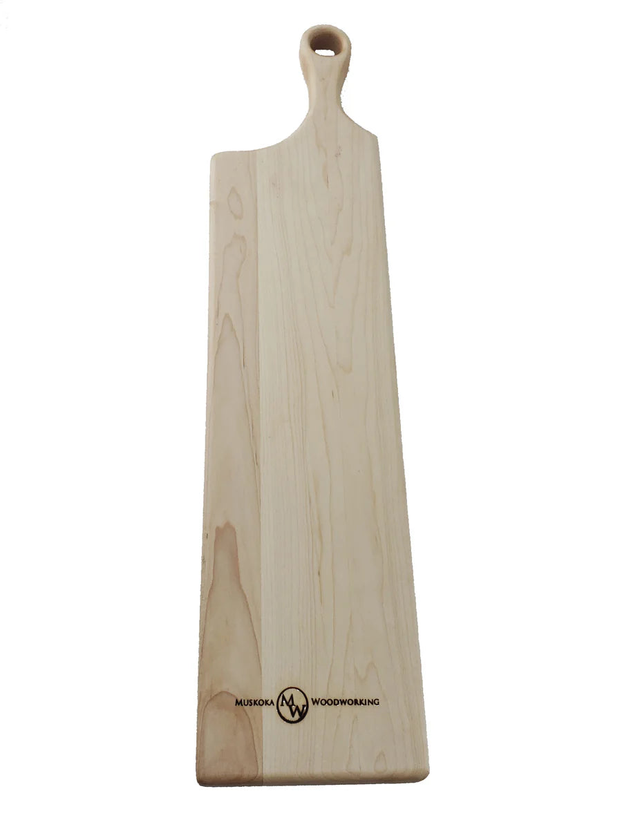 Muskoka Woodworking- Contemporary Bread Board -Maple- 22"x5"